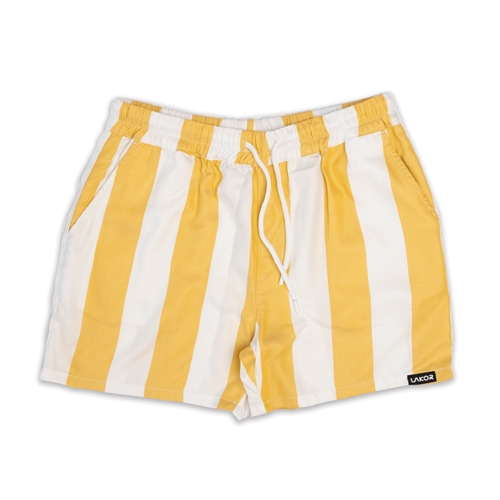 Lakor Bold Stripes Shorts - Yellow